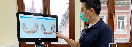 Modern scanner for correcting of teeth